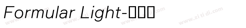 Formular Light字体转换